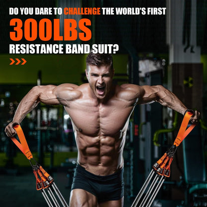 Resistance Bands, Exercise Bands，Resistance Bands for Working Out, Work Out Bands with Handles for Men and Women Fitness, Strength Training Home Gym Equipment
