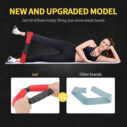 Hip Core System, Loop Resistance Bands for Workout, Glute Workout Bands to Stretch and Strengthen Legs, Butt, HIPS, Thighs and Glutes, Elastic Exercise Equipment for Women, Men